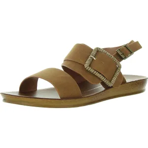 Bridie Womens Buckle Faux Leather Slingback Sandals