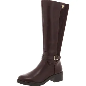 BRITTANY Womens Zipper Manmade Knee-High Boots
