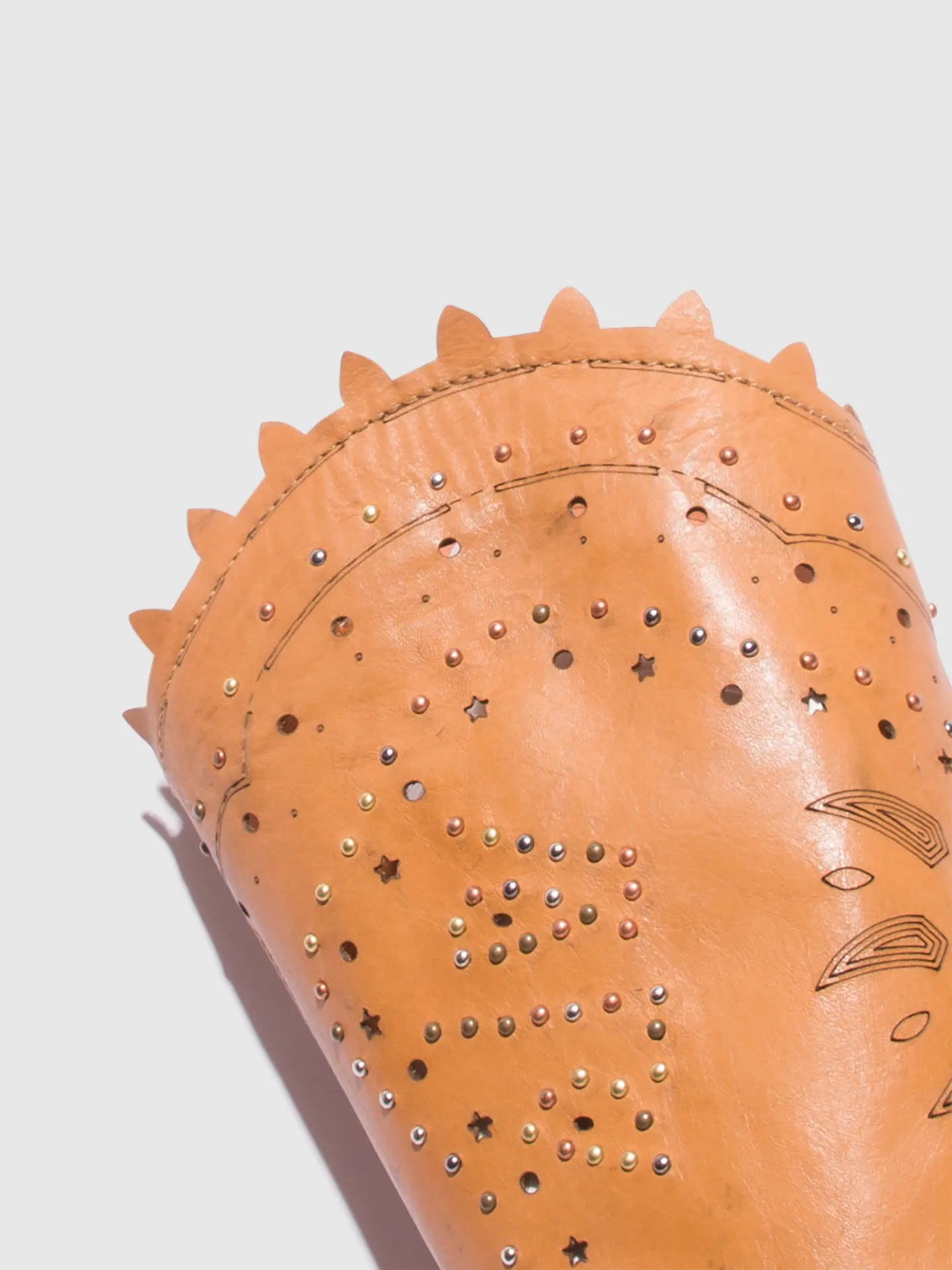 Brown Round Toe Boots