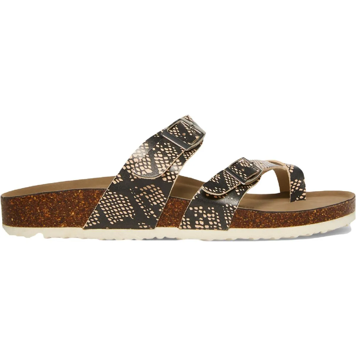 Bryceee Womens Camouflage Padded Insole Slide Sandals