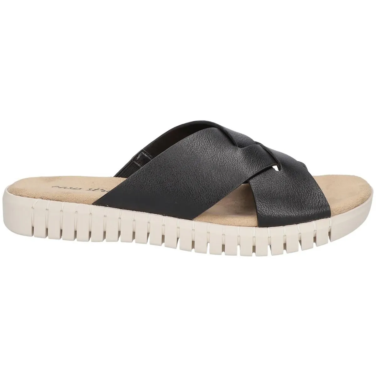 Brylee Womens Comfort Insole Flat Slide Sandals
