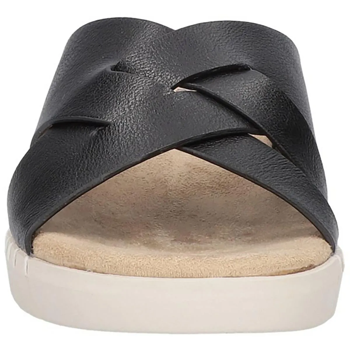Brylee Womens Comfort Insole Flat Slide Sandals