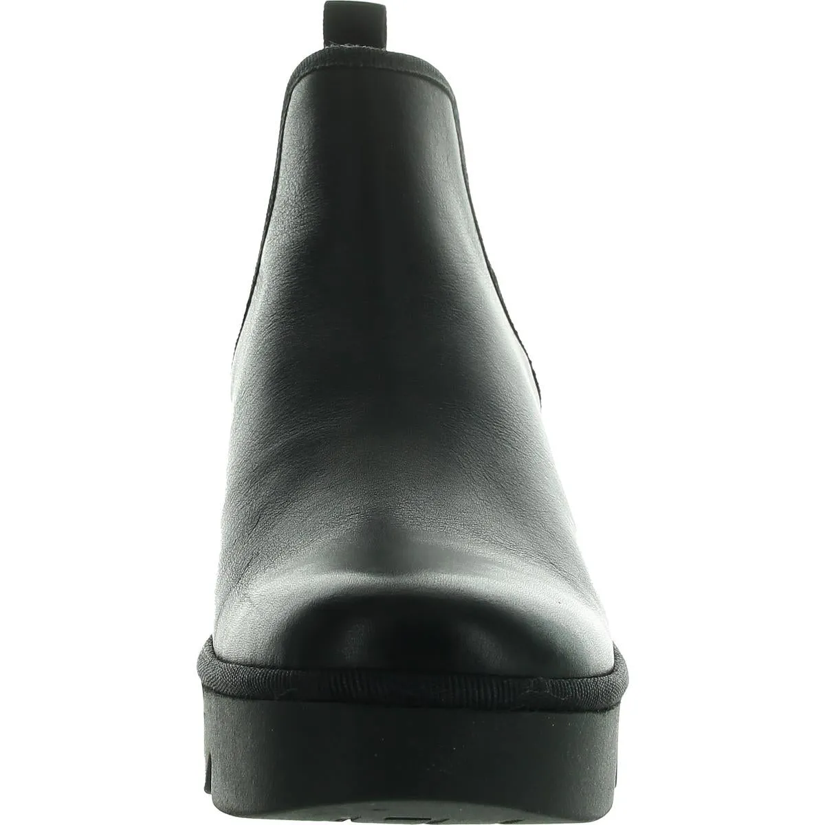 Byne 349 Womens Mixed Media Leather Wedge Boots