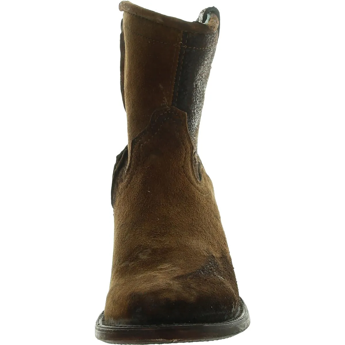 C1064 Womens Zipper Lambskin Leather Booties