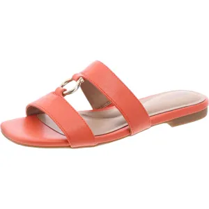Caitlynn Womens Embellished Slip On Slide Sandals