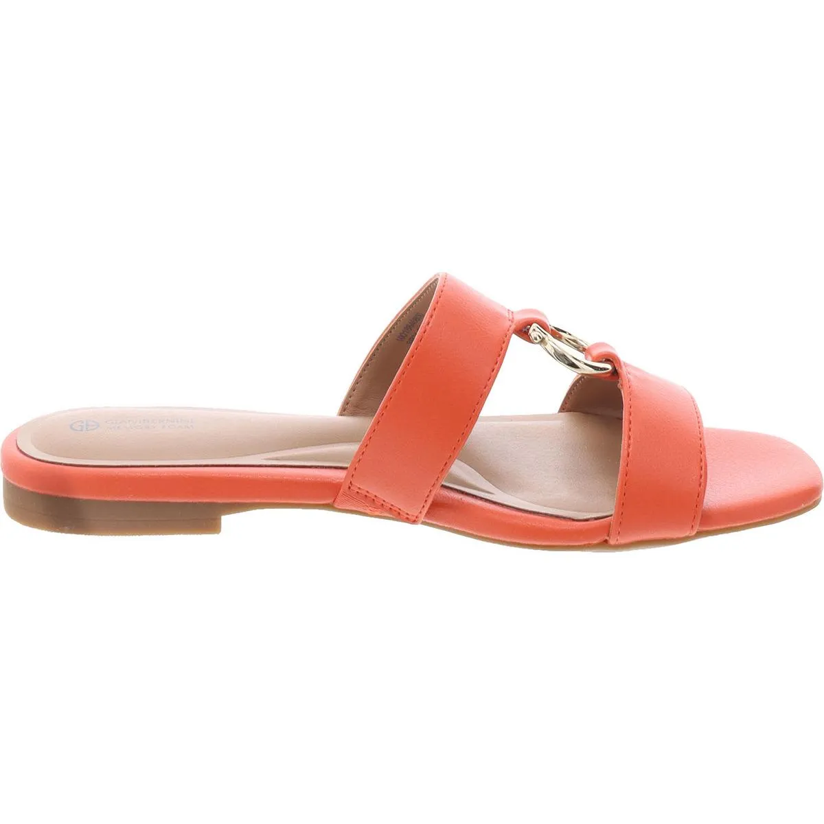 Caitlynn Womens Embellished Slip On Slide Sandals