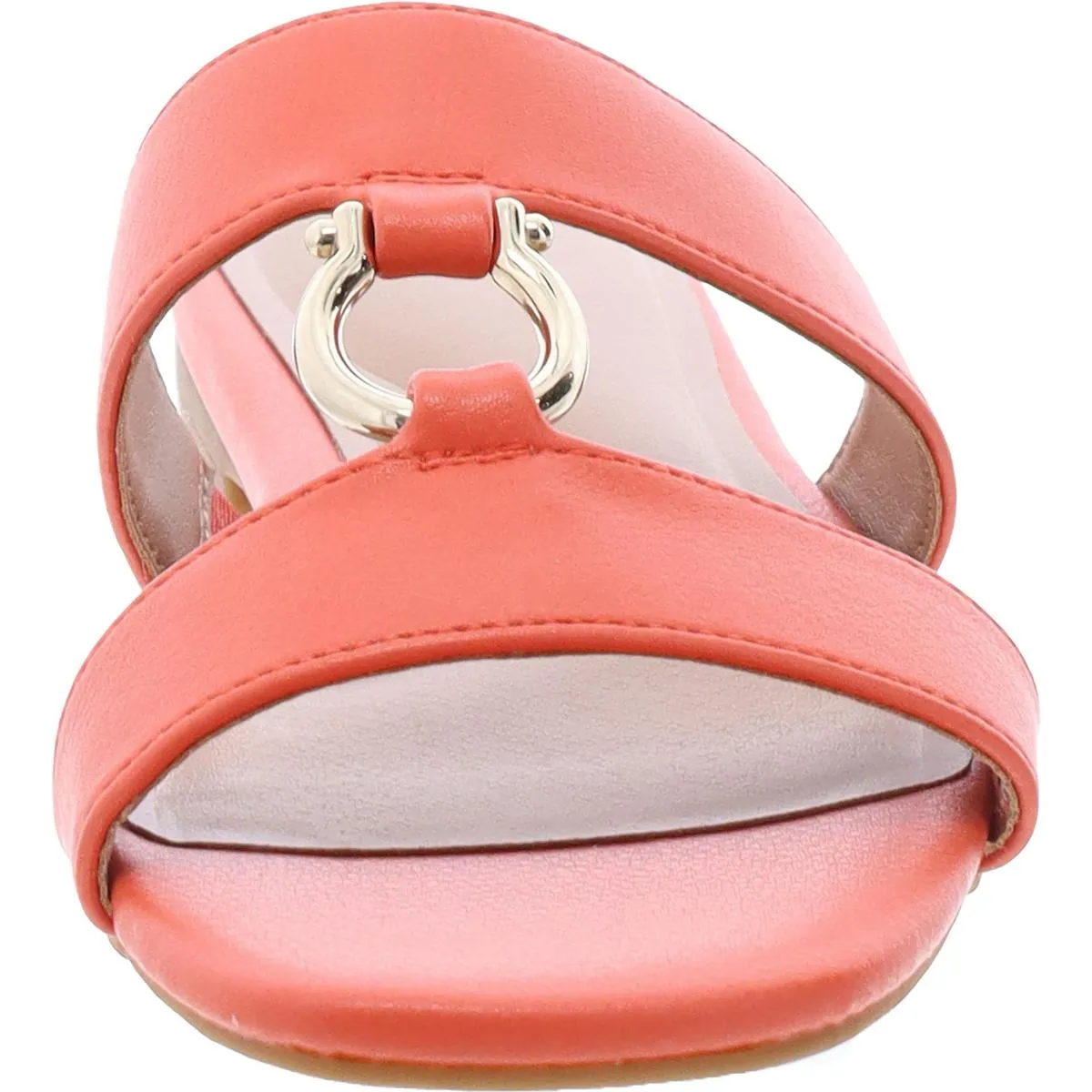 Caitlynn Womens Embellished Slip On Slide Sandals