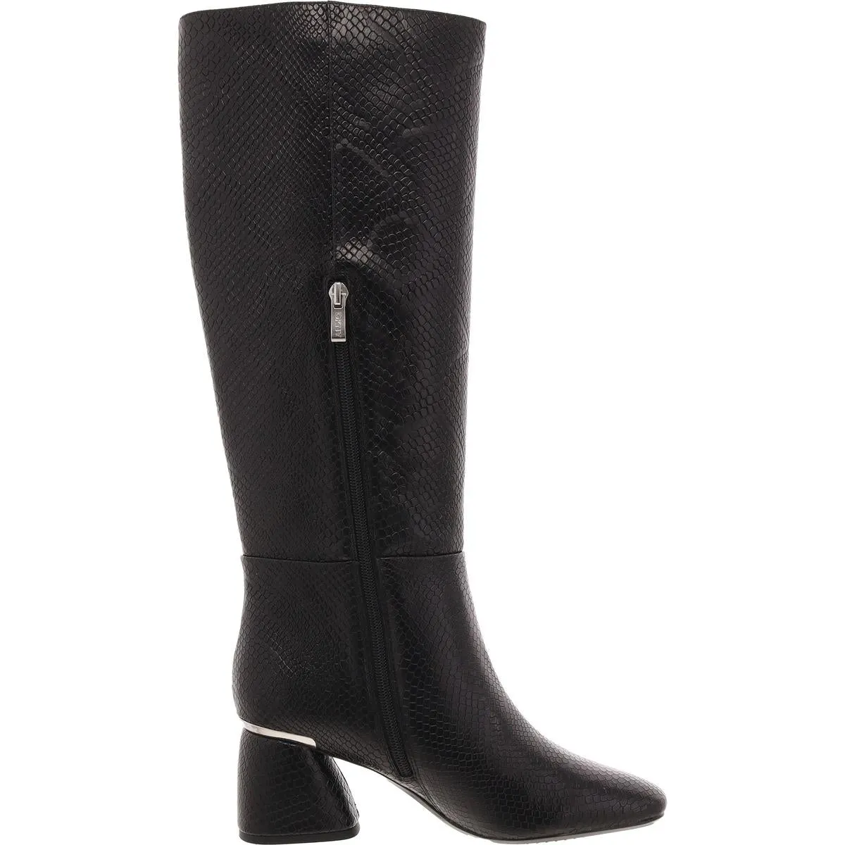 Cana Womens Snake Print Faux Leather Knee-High Boots