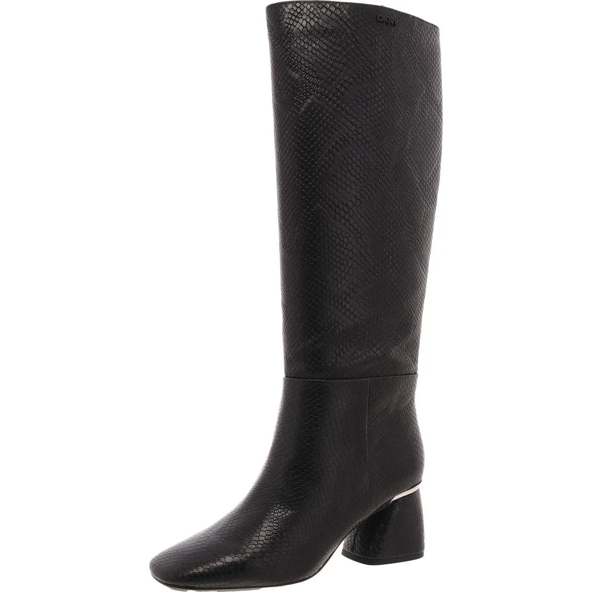 Cana Womens Snake Print Faux Leather Knee-High Boots