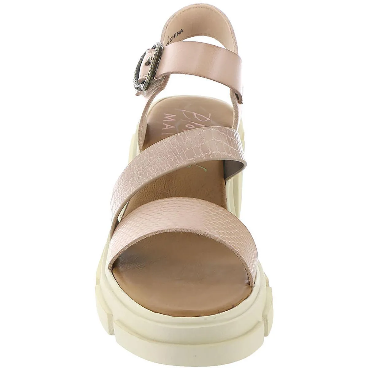Capetown Womens Ankle Strap Block Heel Flatform Sandals