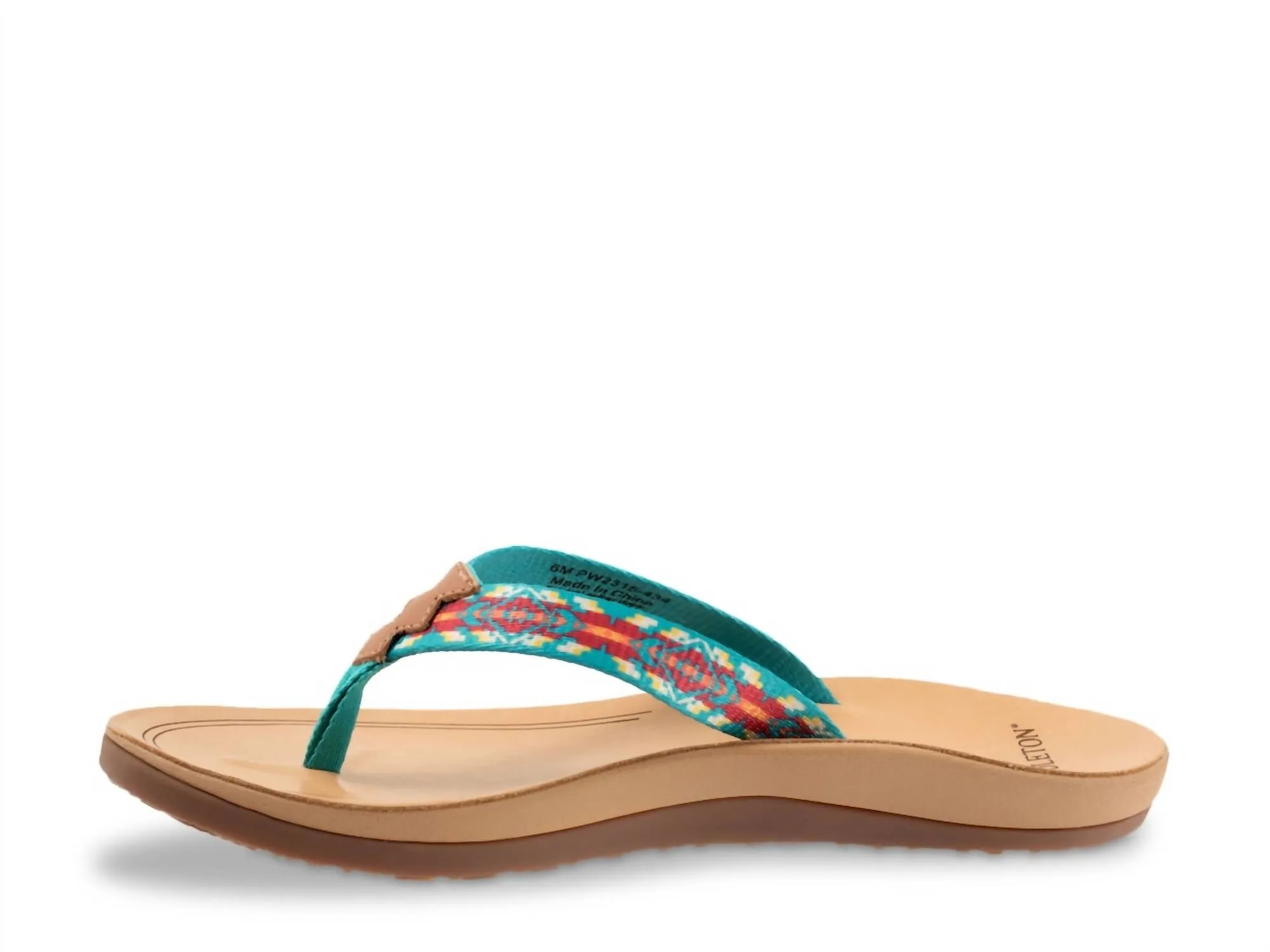 Carico Lake Flip Flop Sandal In Turquoise