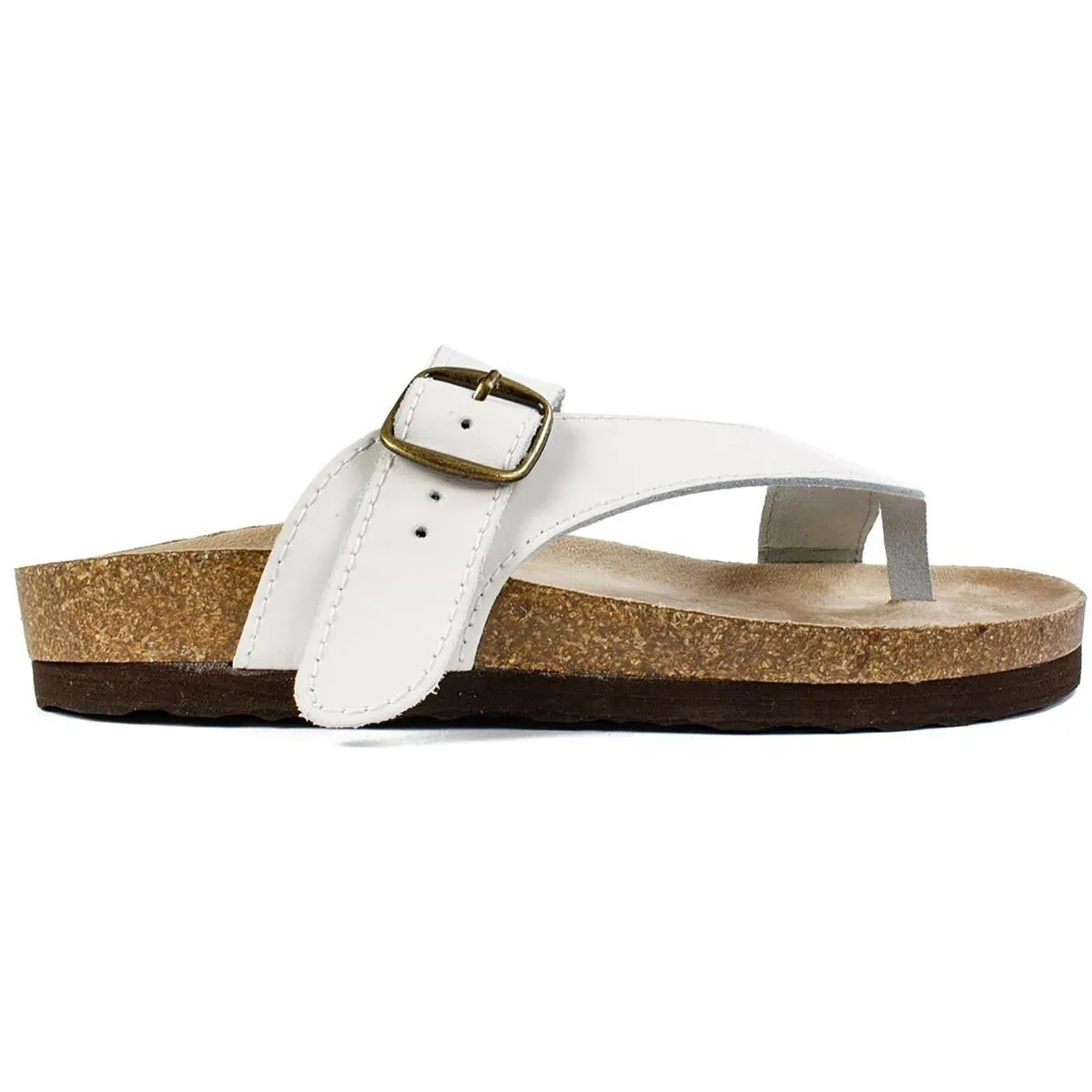 Carly Womens Leather Slip On Flats