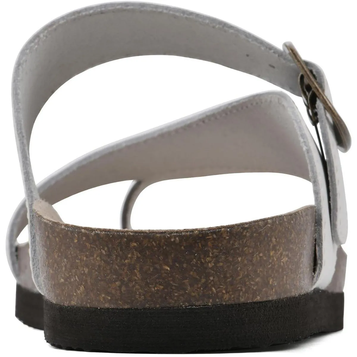 Carly Womens Leather Slip On Flats