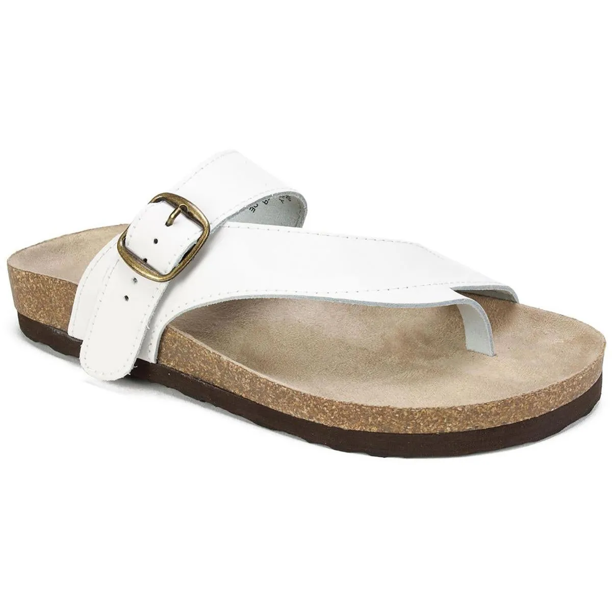 Carly Womens Leather Slip On Flats