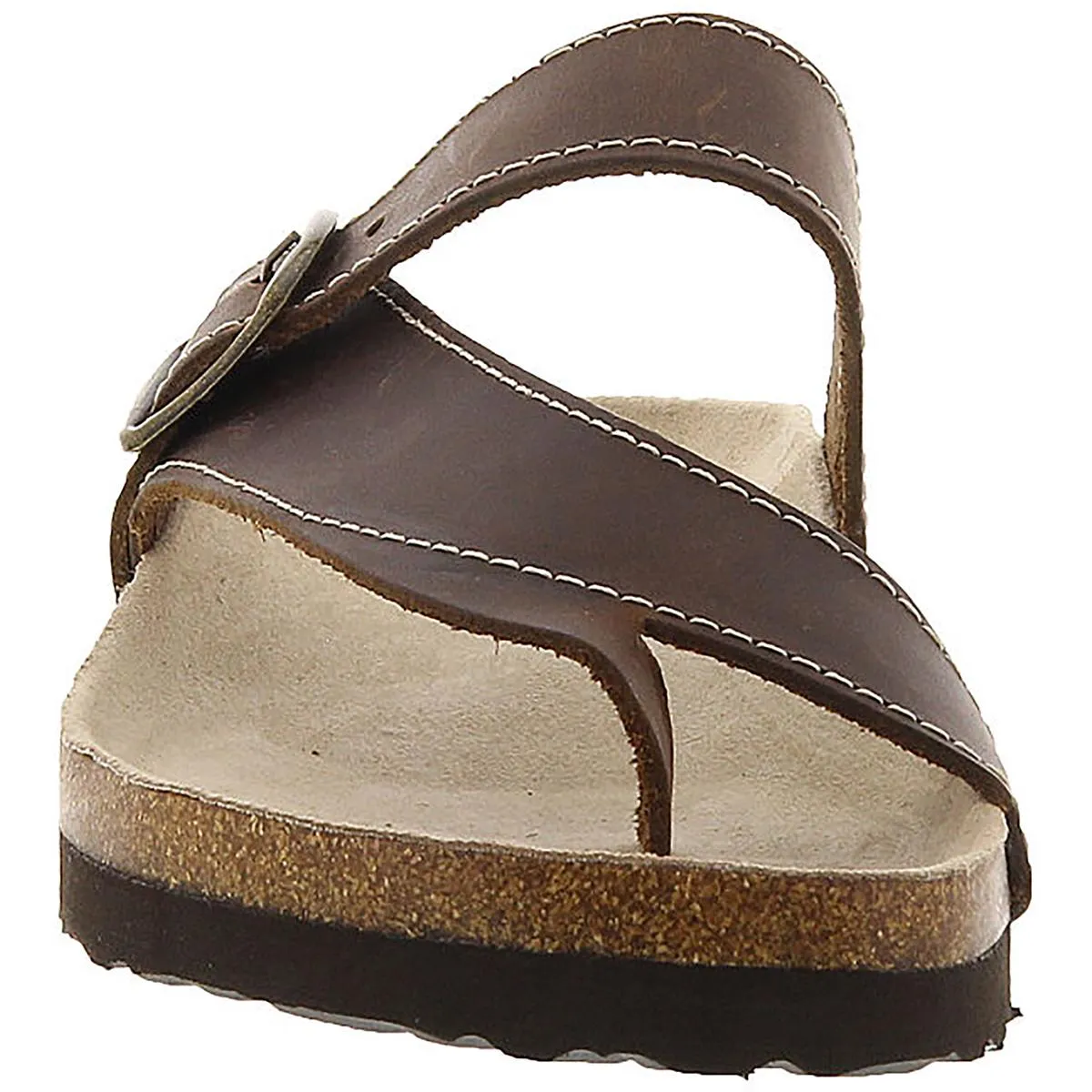 Carly Womens Leather Slip On Flats