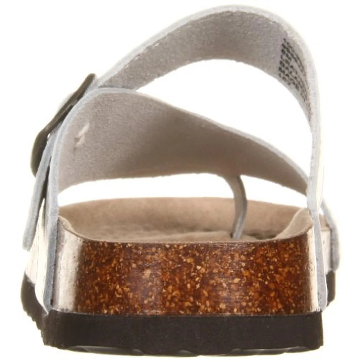 Carly Womens Textured Leather Slide Sandals
