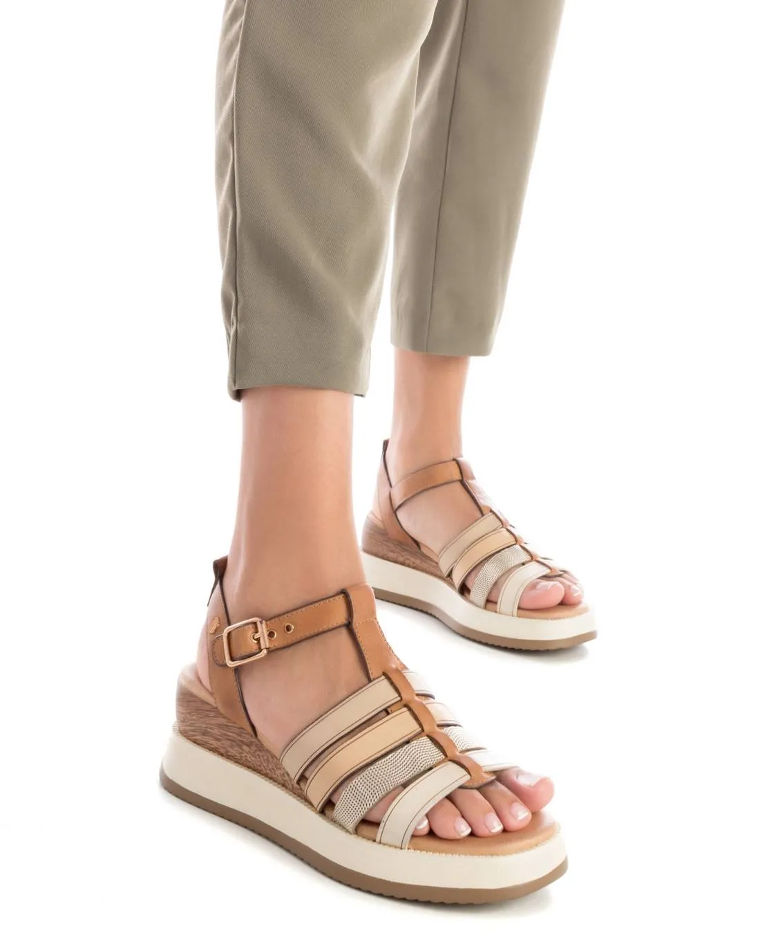 Carmela Leather Women's Casual Sandals by Xti