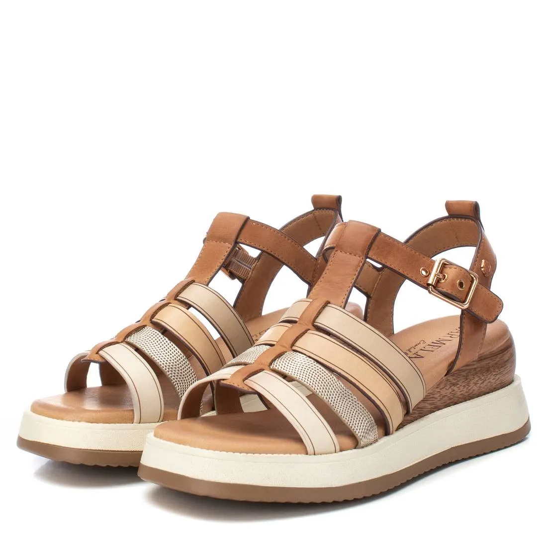 Carmela Leather Women's Casual Sandals by Xti