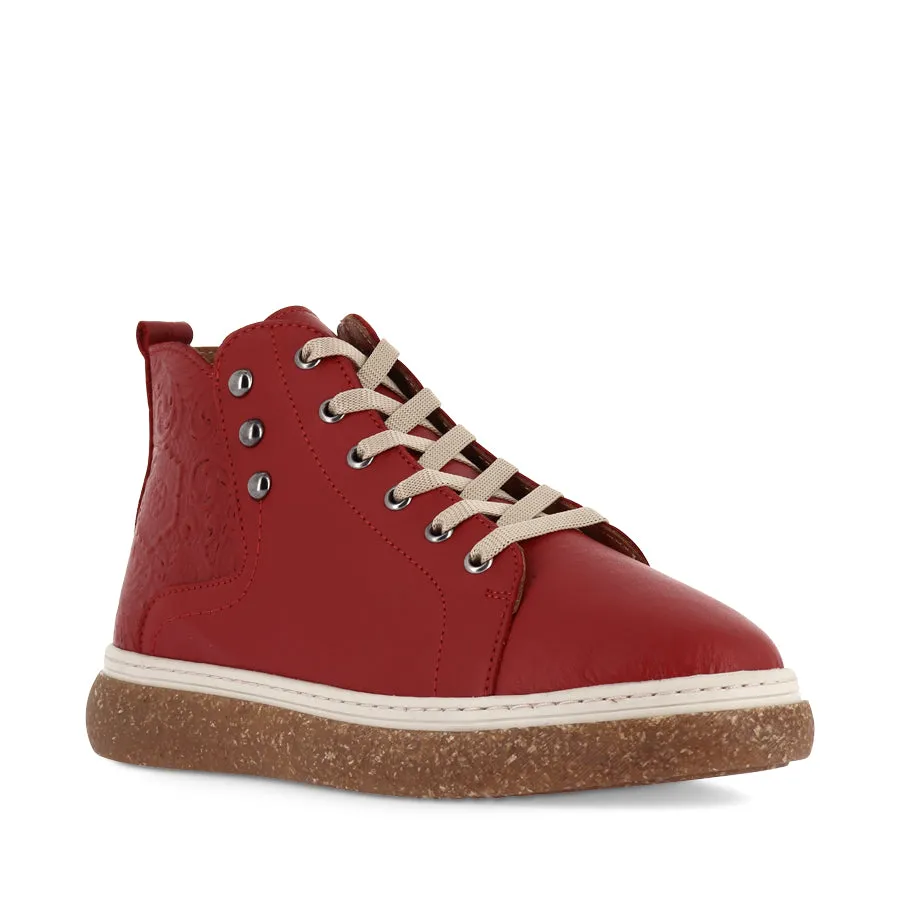 CARTER - RED LEATHER