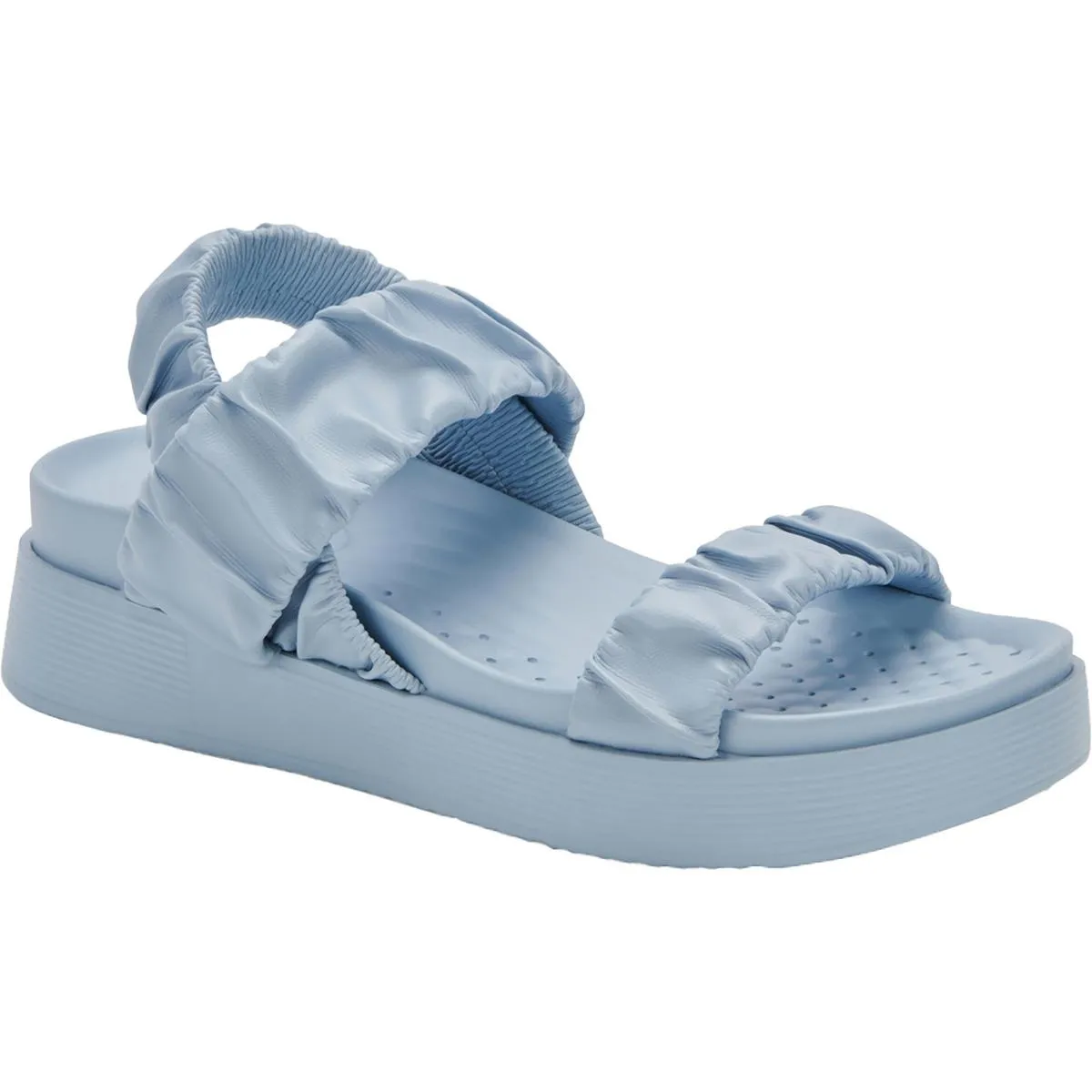 Castle Womens Faux Leather Stretch Slingback Sandals