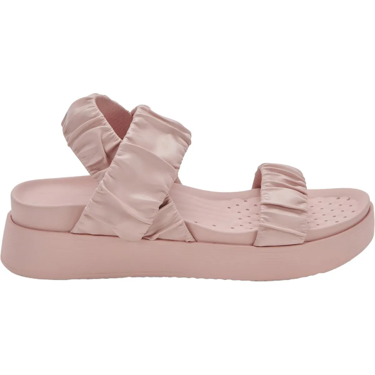 Castle Womens Faux Leather Stretch Slingback Sandals