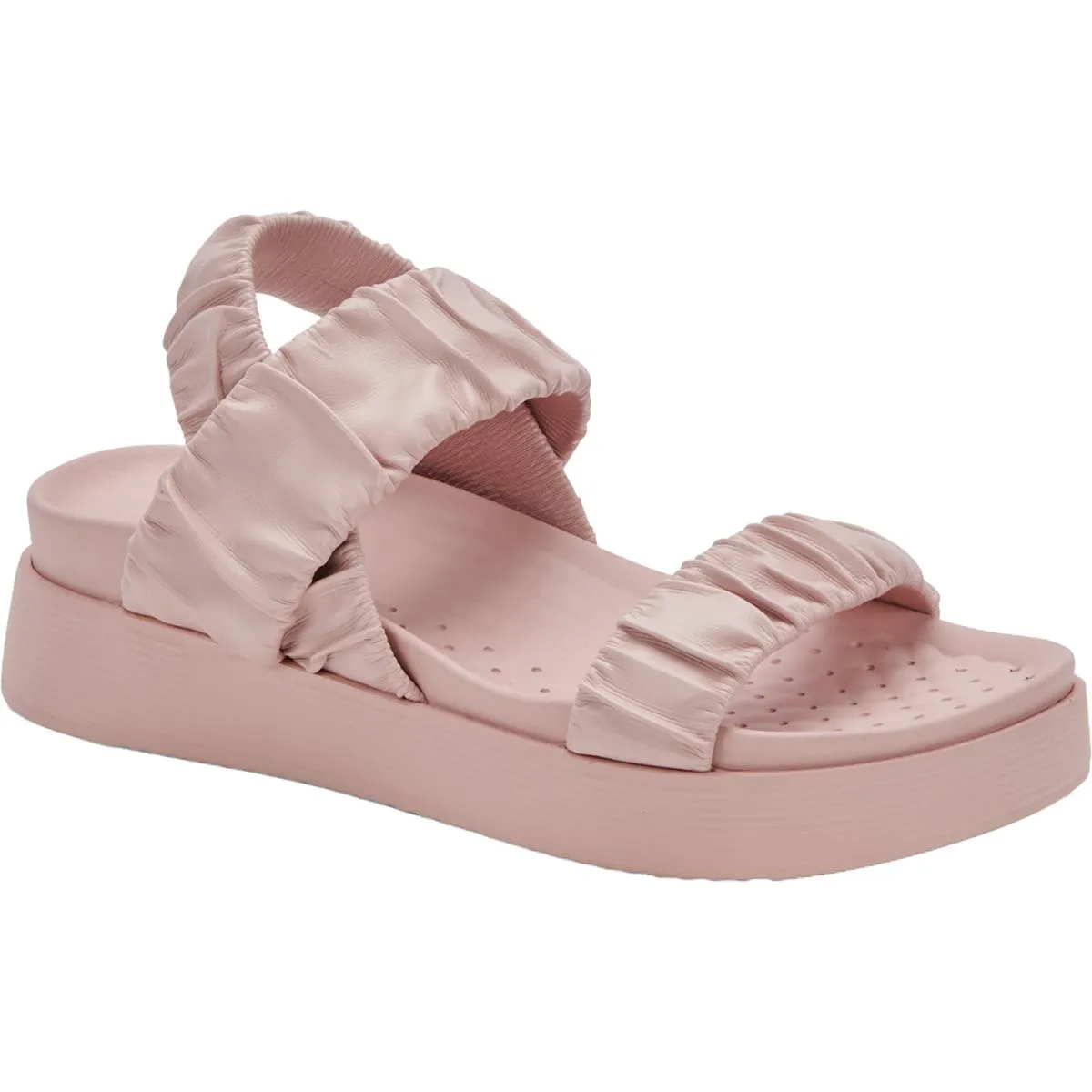 Castle Womens Faux Leather Stretch Slingback Sandals