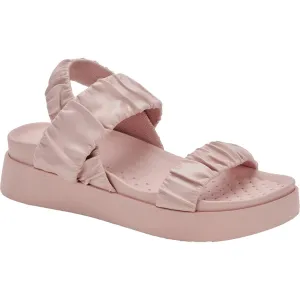 Castle Womens Faux Leather Stretch Slingback Sandals