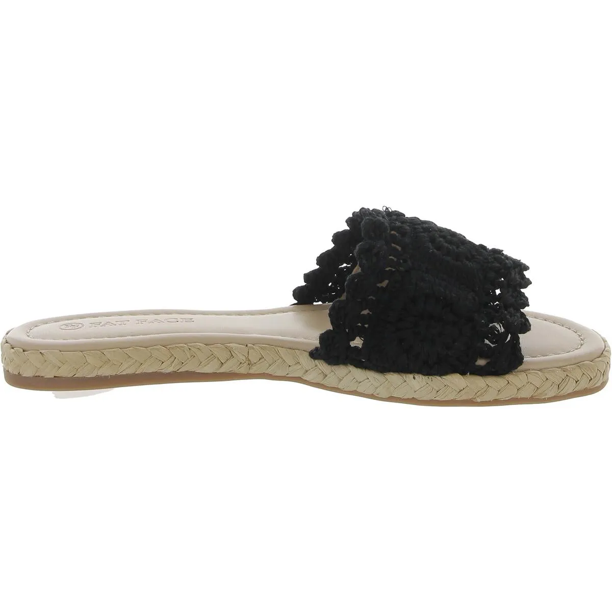 Cate Womens Crochet Slip On Slide Sandals