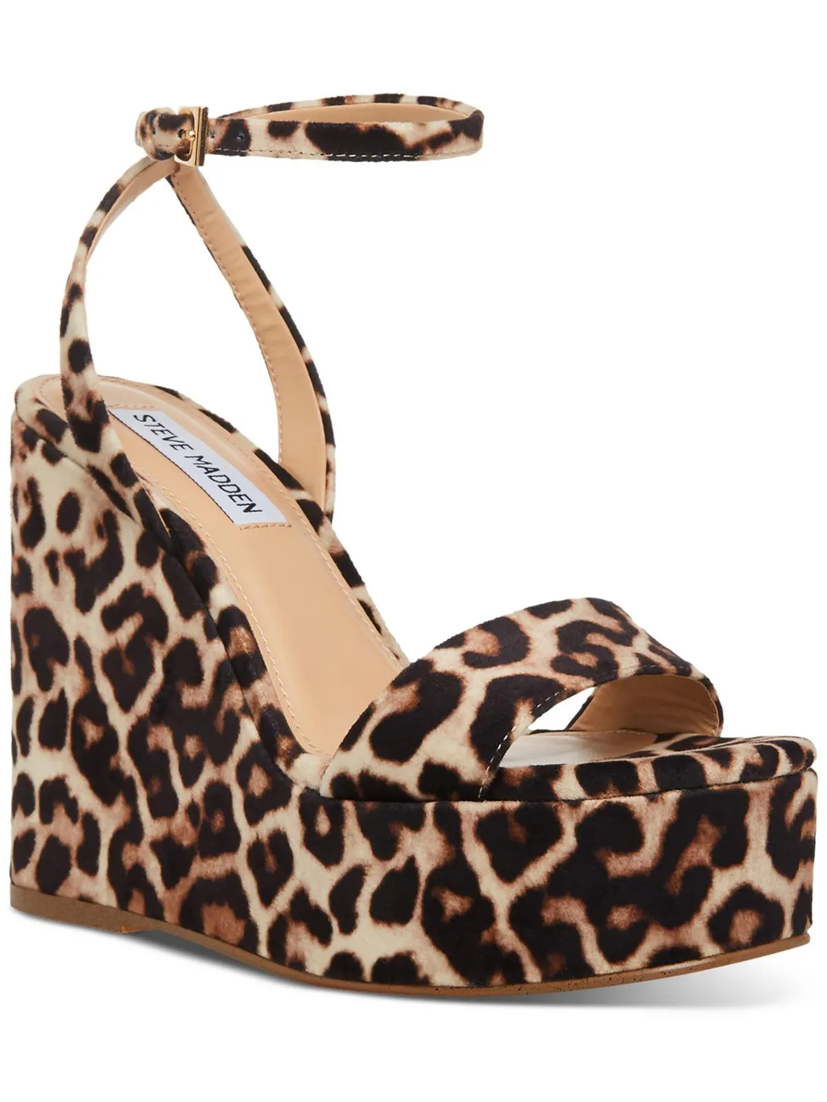 Cecee  Womens Ankle Strap Open Toe Wedge Sandals