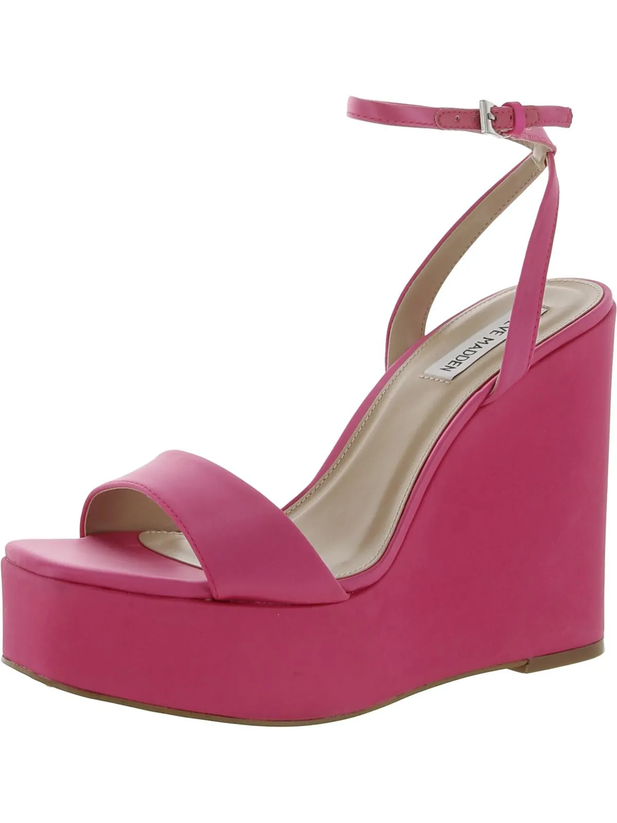 Cecee  Womens Ankle Strap Open Toe Wedge Sandals