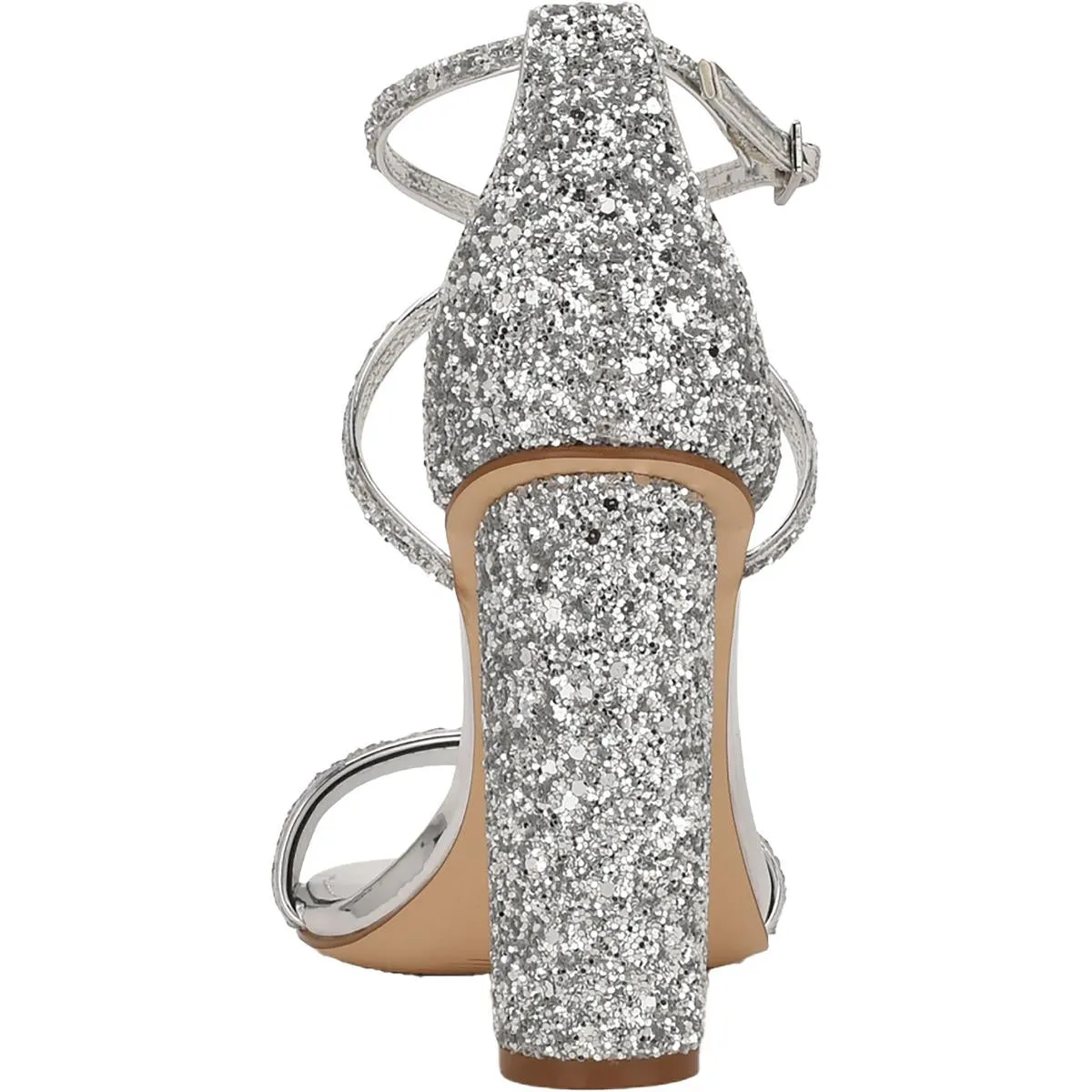 Celebra 3 Womens Sequined Ankle Strap Heels