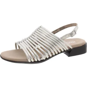 Celia Womens Slip On Buckle Slingback Sandals