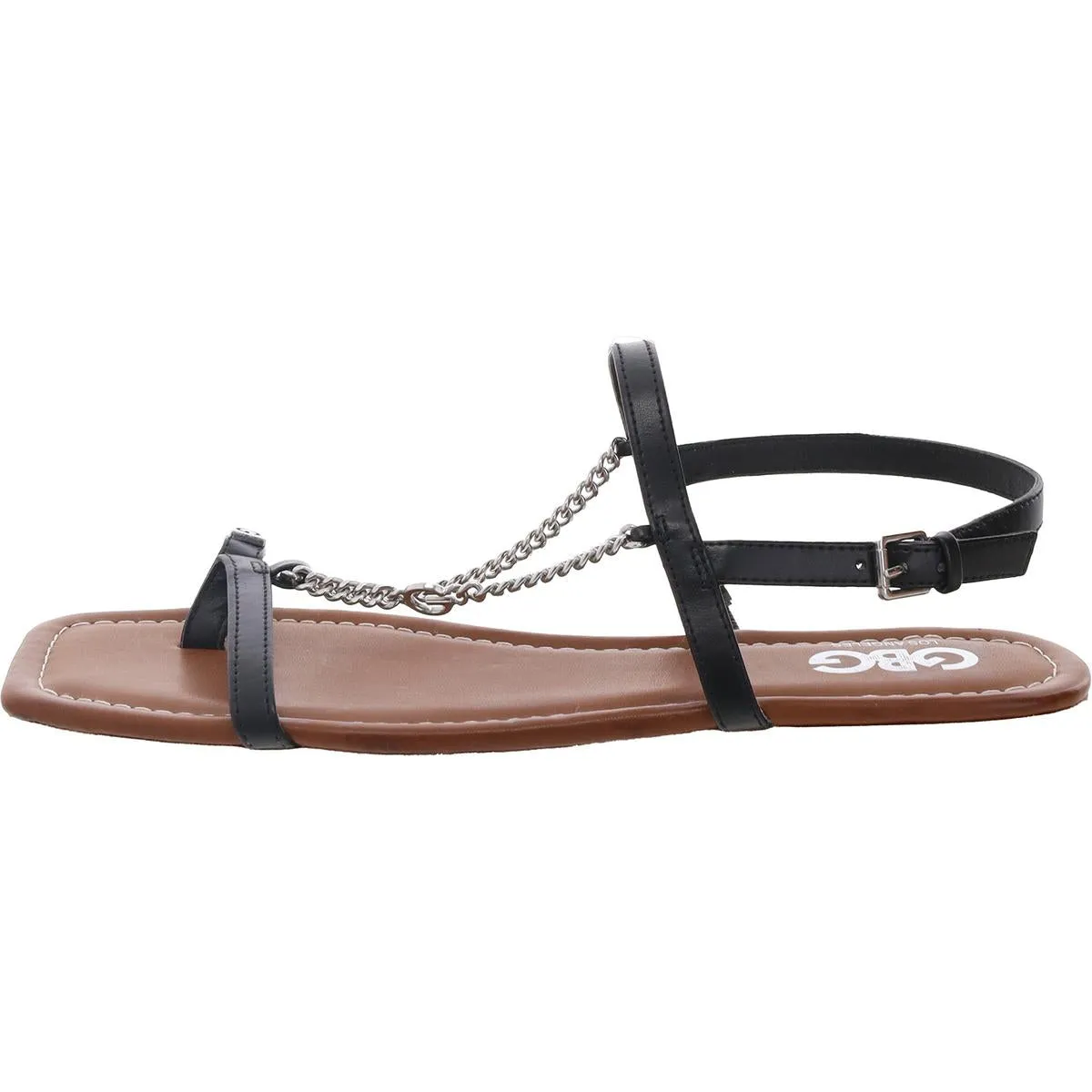 Ceria Womens Chain Man Made Slingback Sandals