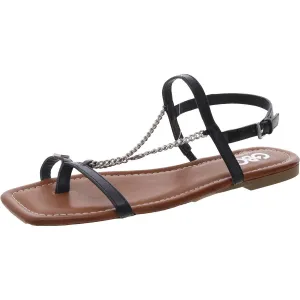 Ceria Womens Chain Man Made Slingback Sandals