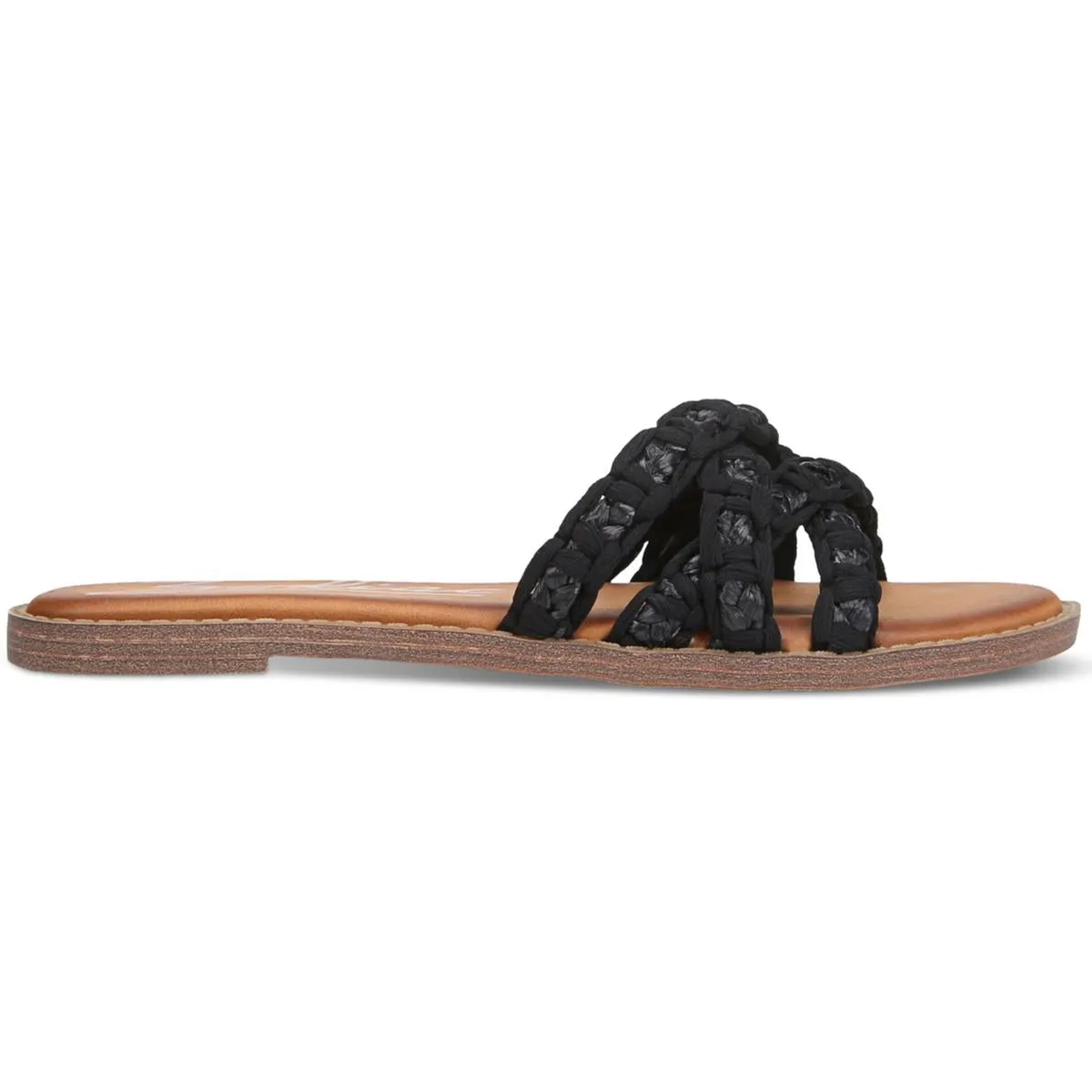 Cerina Womens Woven Slip-On Slide Sandals