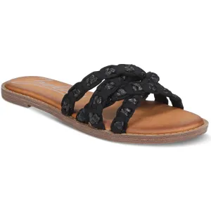 Cerina Womens Woven Slip-On Slide Sandals