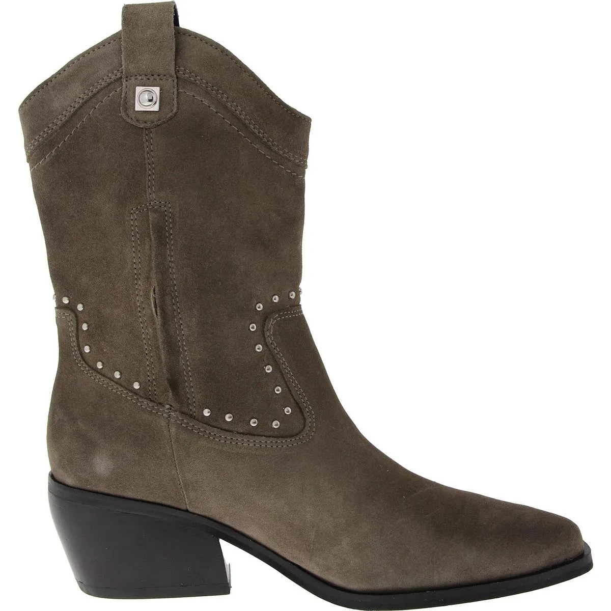 Cesiet 2 Womens Suede Mid-Calf Cowboy, Western Boots