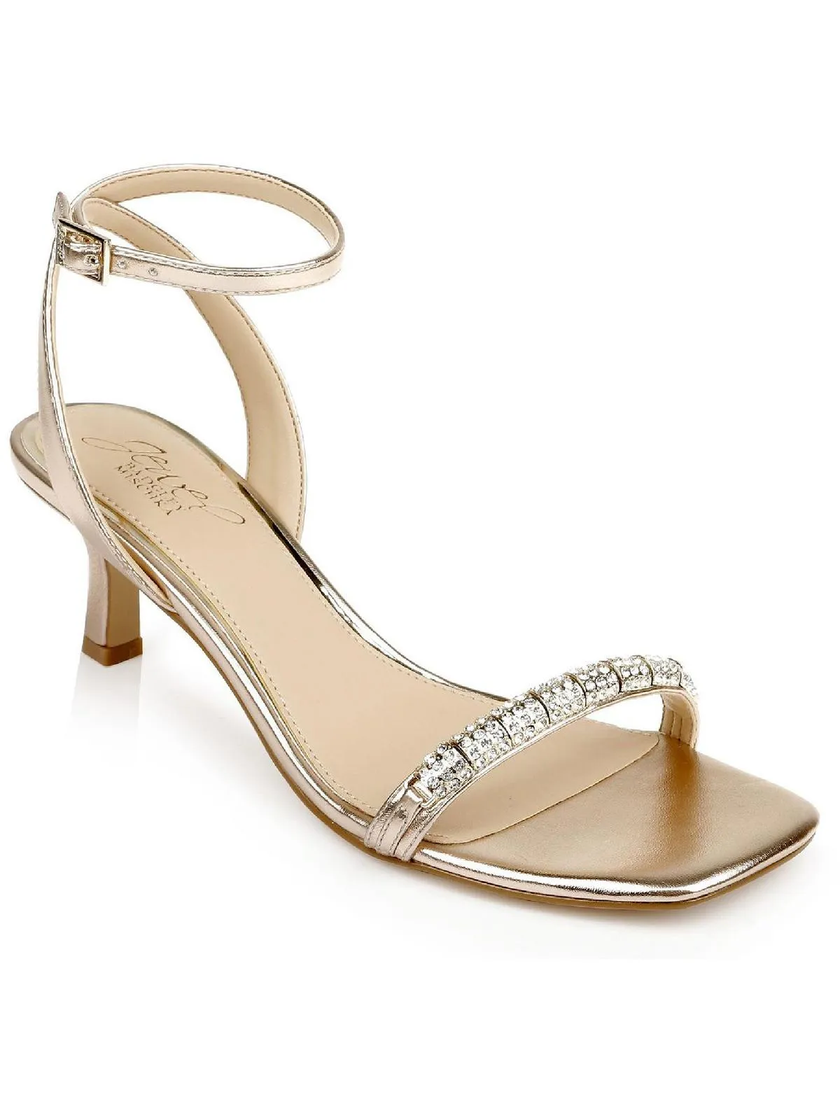 CHARISMA Womens Rhinestone Metallic Heels
