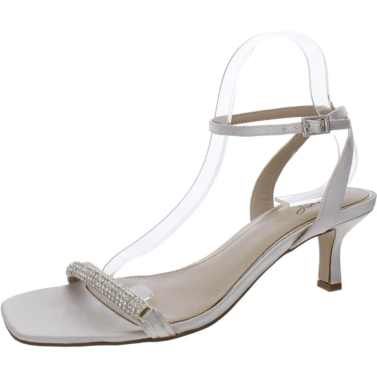 CHARISMA Womens Rhinestone Metallic Heels