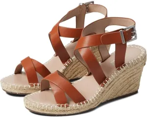 Charles by Charles David Norway Sandal Women 8.5 Brown Leather Espadrille KHD727