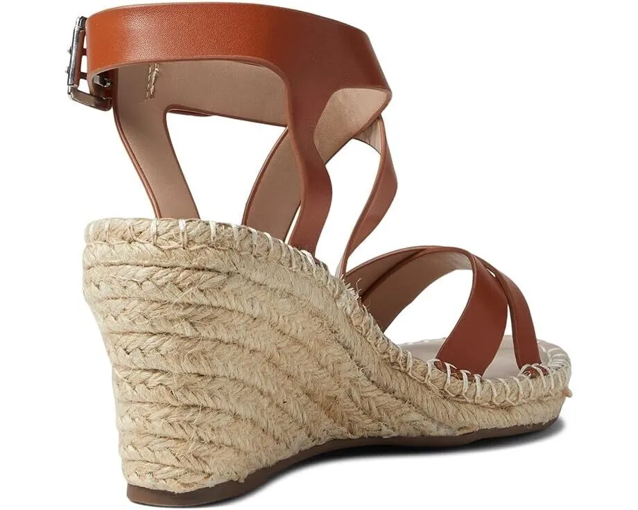 Charles by Charles David Norway Sandal Women 8.5 Brown Leather Espadrille KHD727