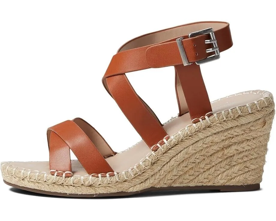 Charles by Charles David Norway Sandal Women 8.5 Brown Leather Espadrille KHD727