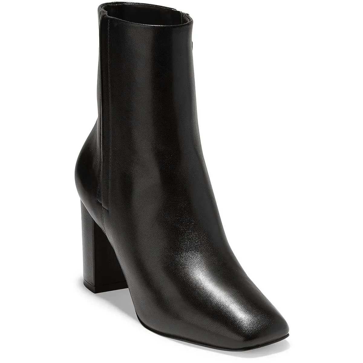 Chrystie Womens Leather Square Toe Mid-Calf Boots