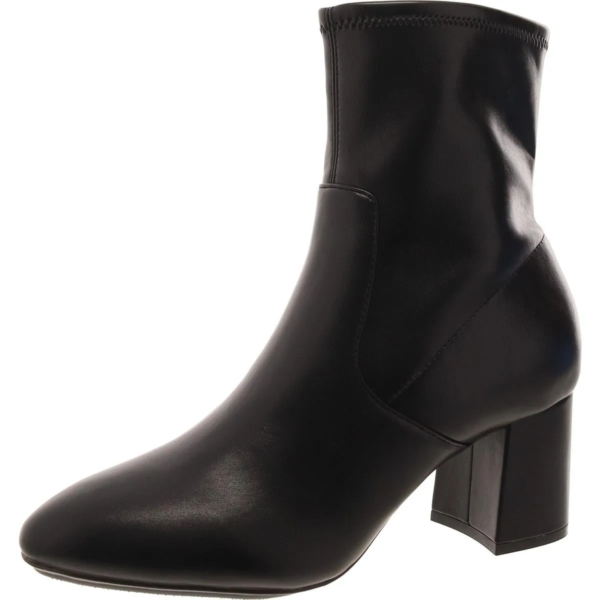 City Womens Faux Leather Zipper Ankle Boots