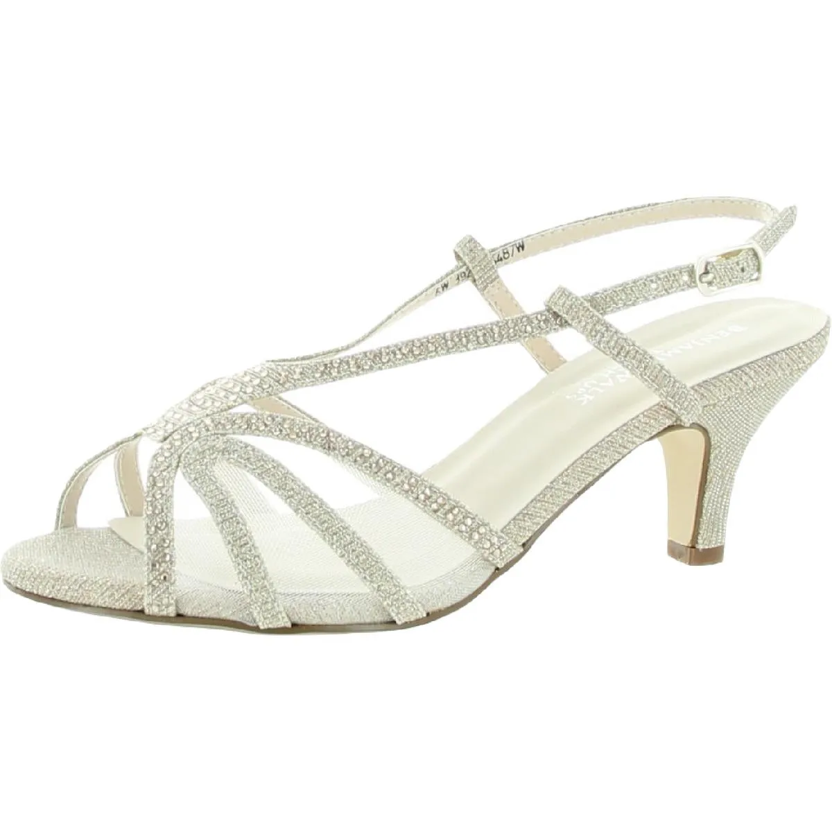 Clara Womens Glitter Slingback Dress Sandals