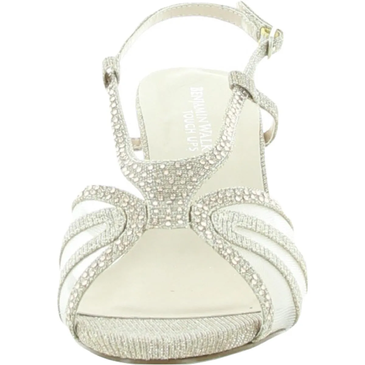 Clara Womens Glitter Slingback Dress Sandals