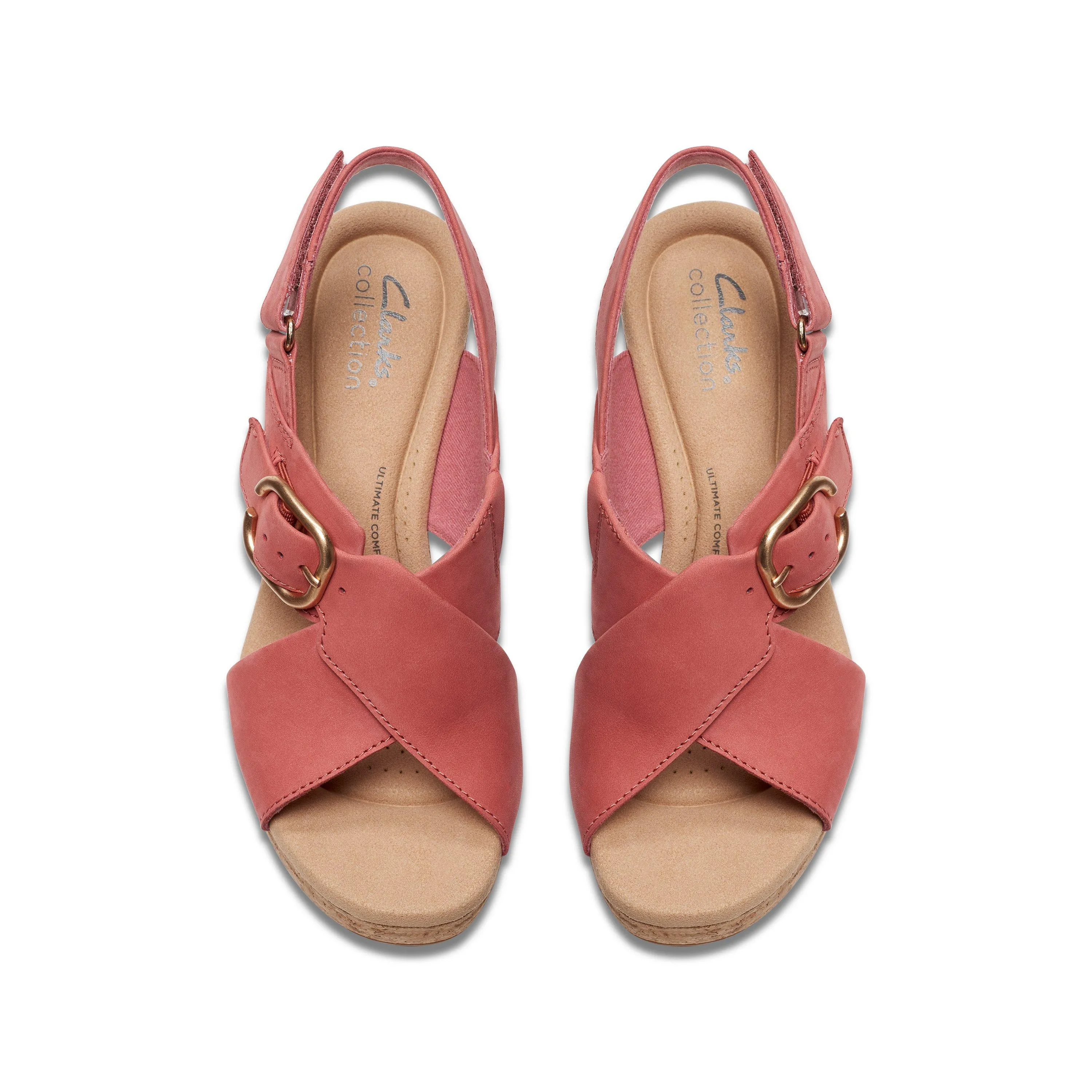 Clarks Giselle Dove in Pink Nubuck