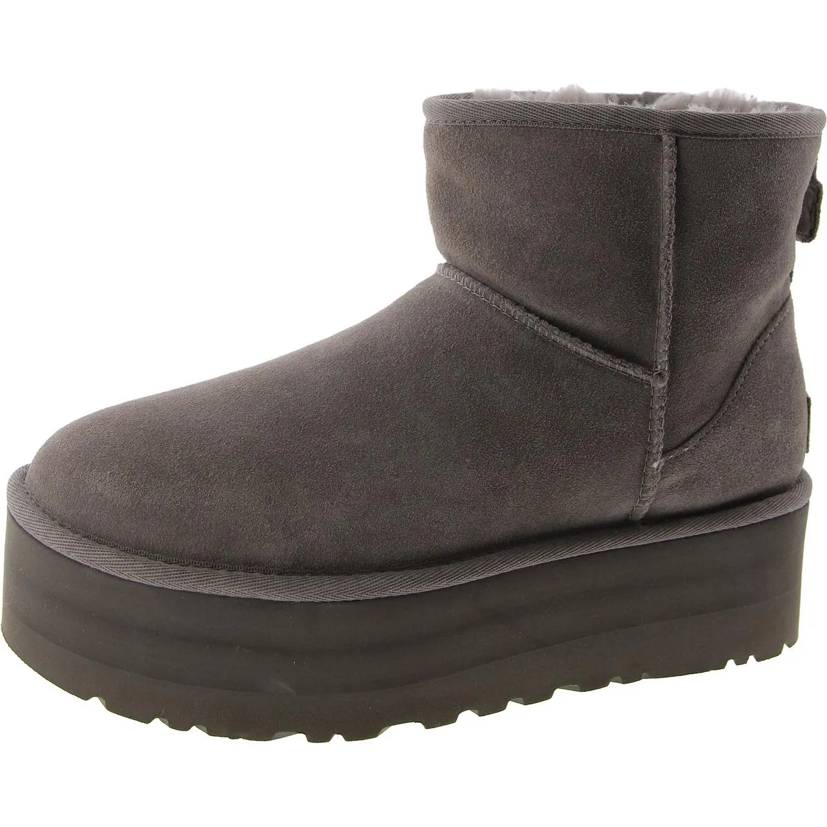 Classic Mini Platform Womens Suede Ankle Boots