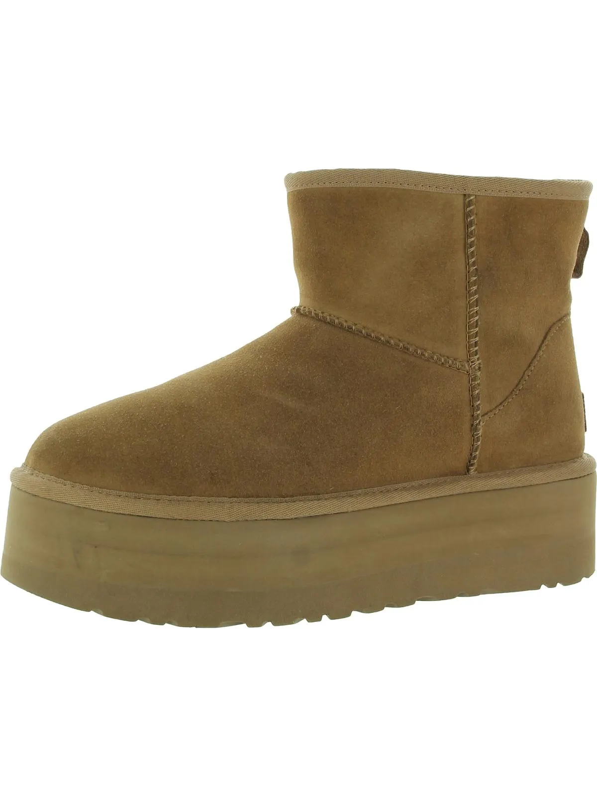 Classic Mini Platform Womens Suede Ankle Boots