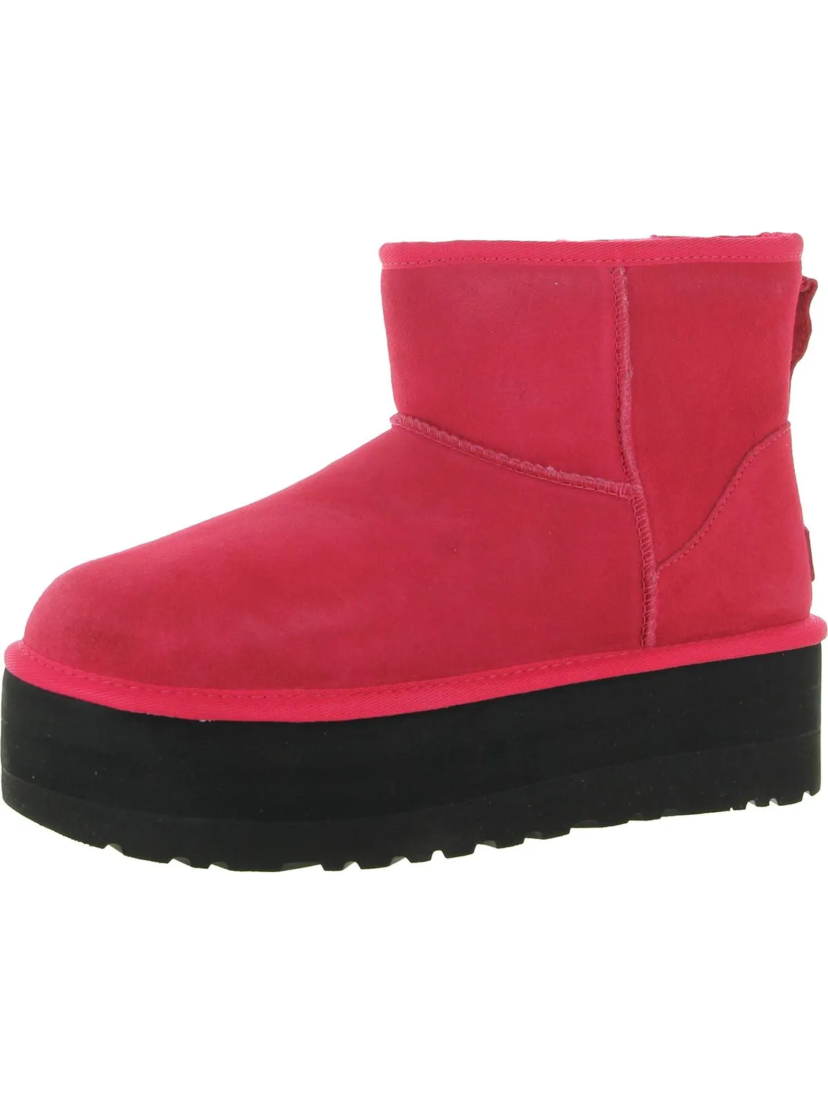 Classic Mini Platform Womens Suede Ankle Boots